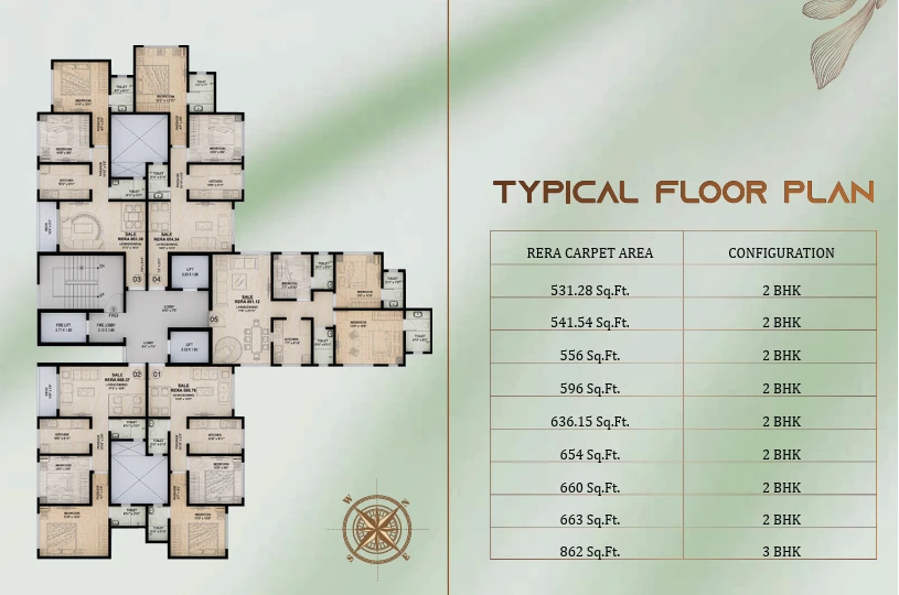 The Obsidian Typical Floor Plan